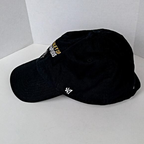 '47 Brand Pittsburgh Penguins 5X Stanley Cup Champions Strapback Dad Cap/Hat NHL - Picture 3 of 11